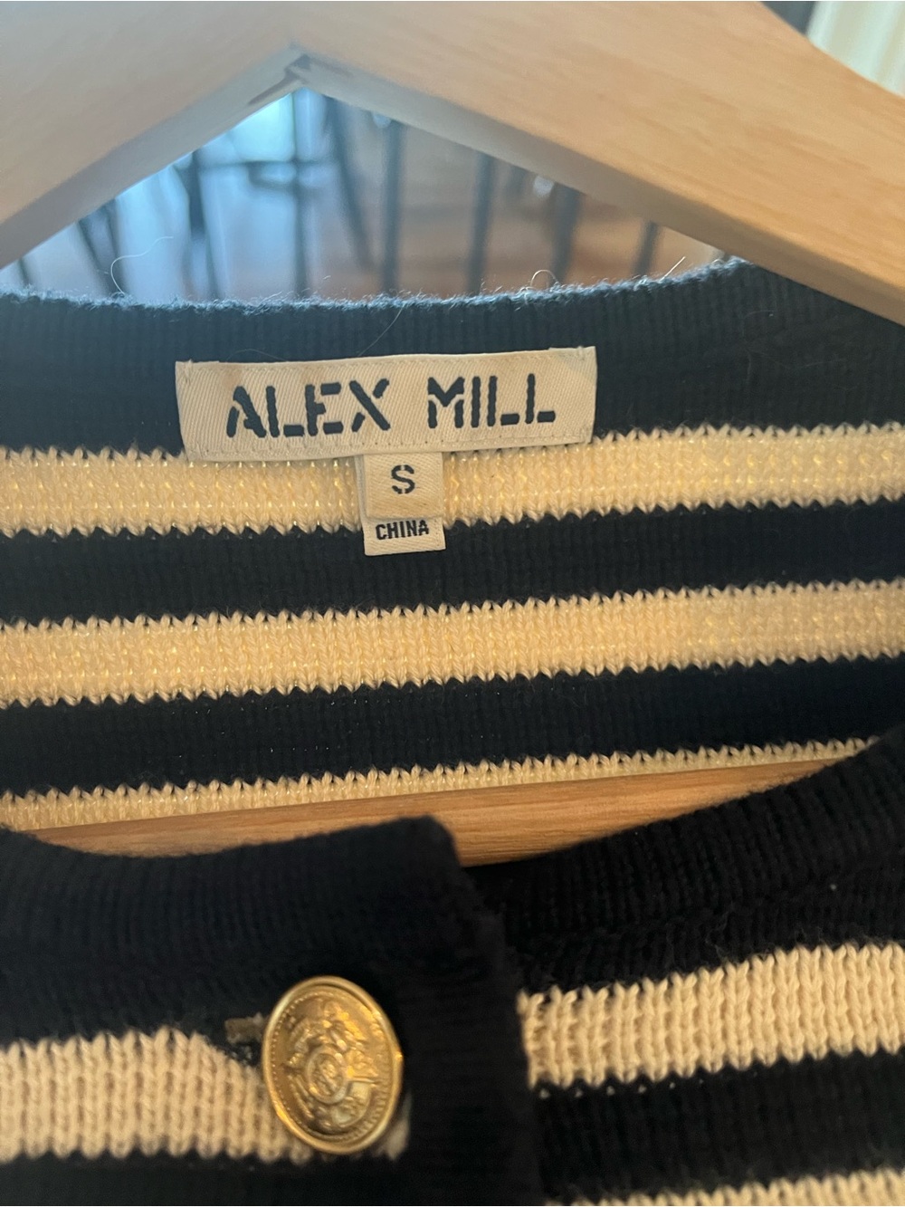 ALEX MILL Striped Paris Jacket Size Small - Picture 4 of 6